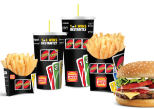 Hungry Jack's Uno Game promotion